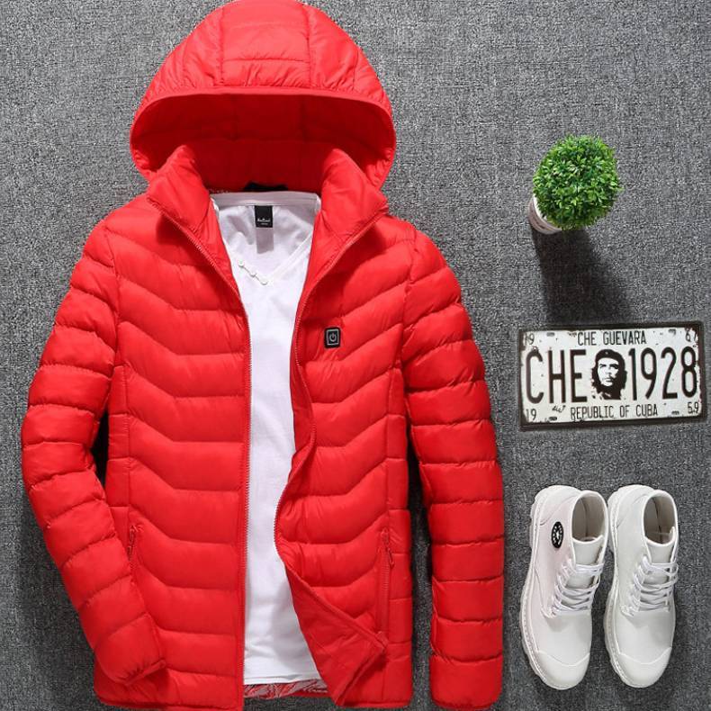 New Heated Thermal Men's Winter Jacket