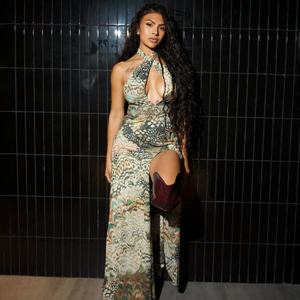 SS Abstract Printing Dress