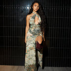SS Abstract Printing Dress