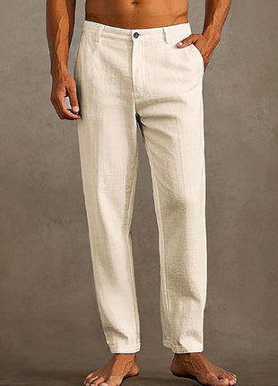 SS Men's Linen Pants Khaki H
