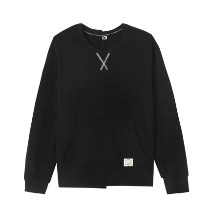 Men's Autumn And Winter Pullover Black