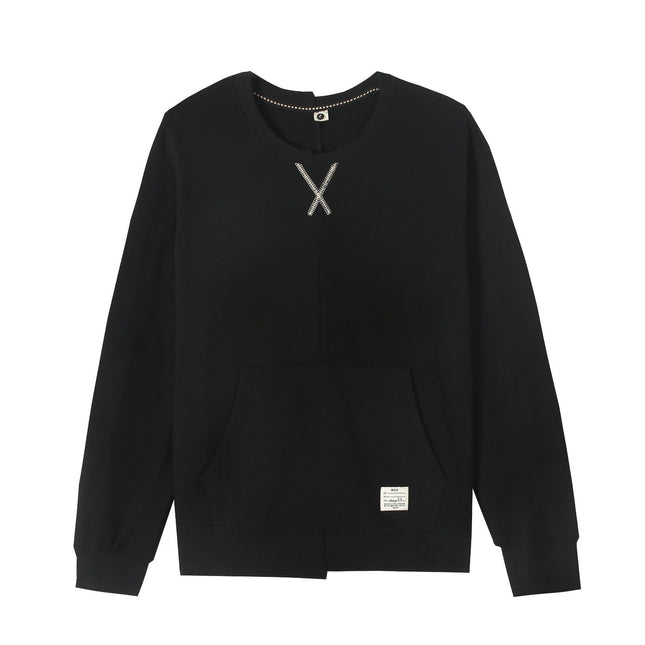 Men's Autumn And Winter Pullover Black