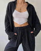 SS Shirt &Trousers SET Black