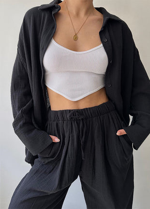 SS Shirt &Trousers SET Black