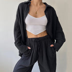 SS Shirt &Trousers SET Black