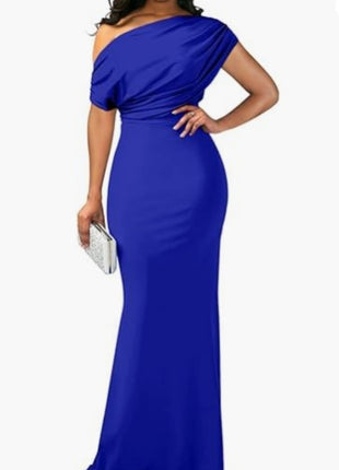 SS Formal Party Dress Blue