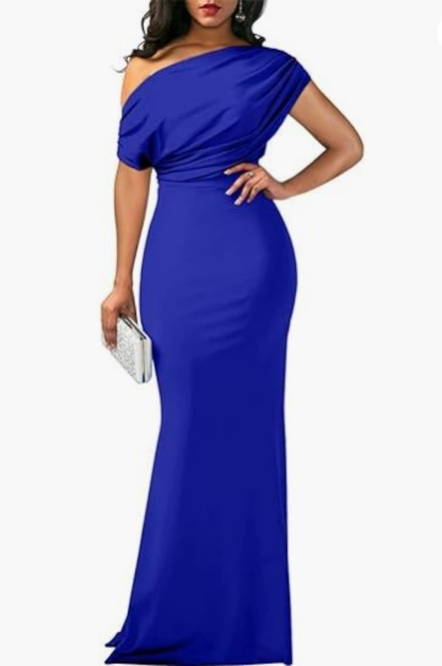 Tight Long Formal Party Dress Blue