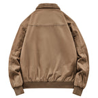 Men's Fleece-lined Washed Cotton Jacket