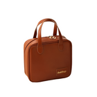 Makeup Pouch Cosmetic Shell Bag Wine red 21x8x19cm