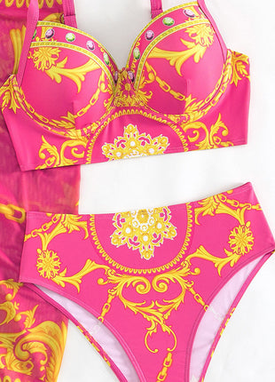 SS Retro Three-piece Swimsuit