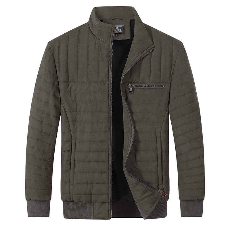 Men's Cotton-padded Jacket Thermal Army green