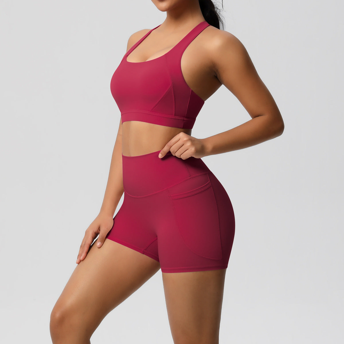 SS Yoga Set Wine red