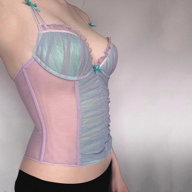 Desire Mesh Bow Sling Vest