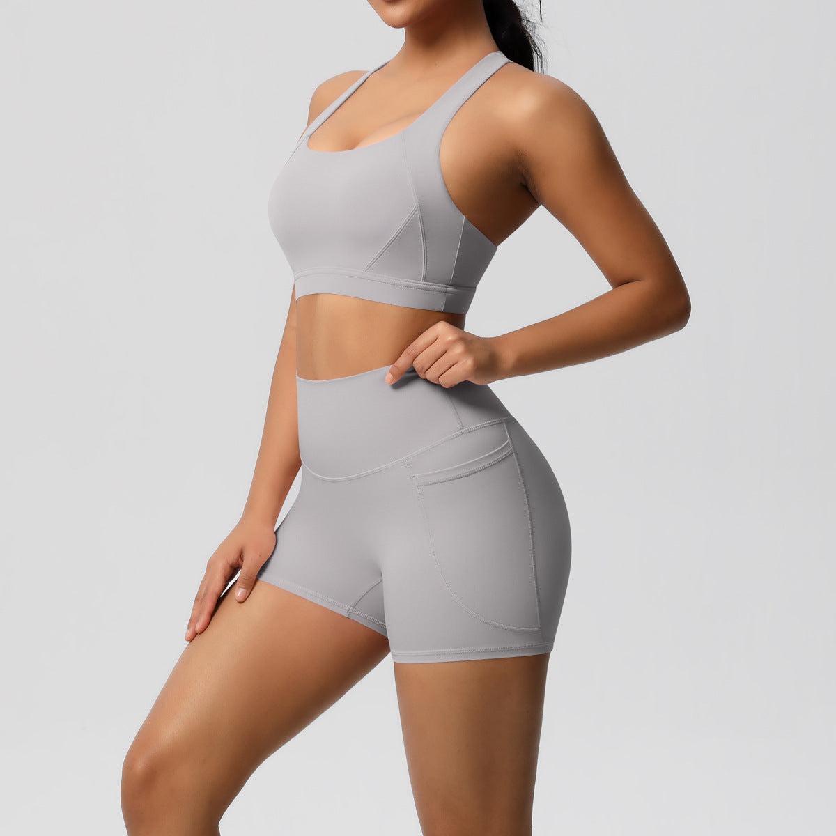 SS Yoga Set Light Gray
