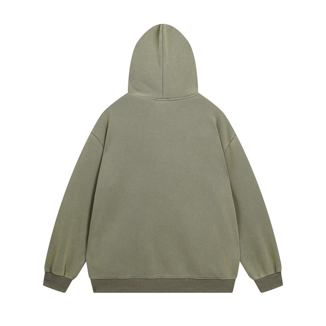 Men's Street Depressed Cross Velvet Padded Hoodie