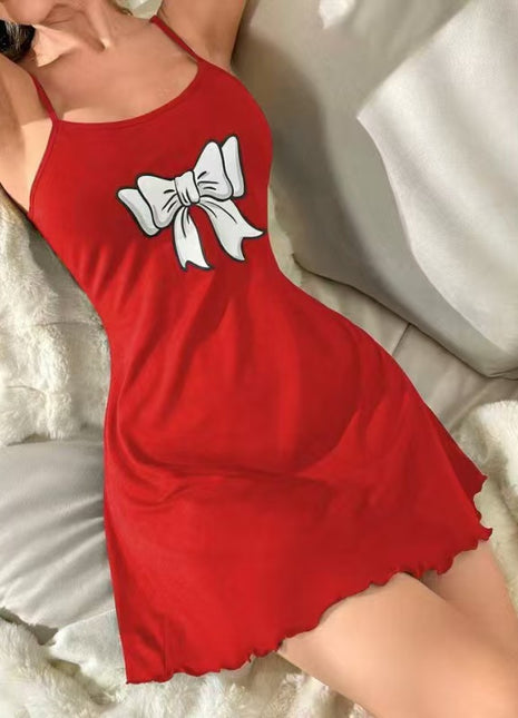Women's Hot Sale Summer Pajamas Red