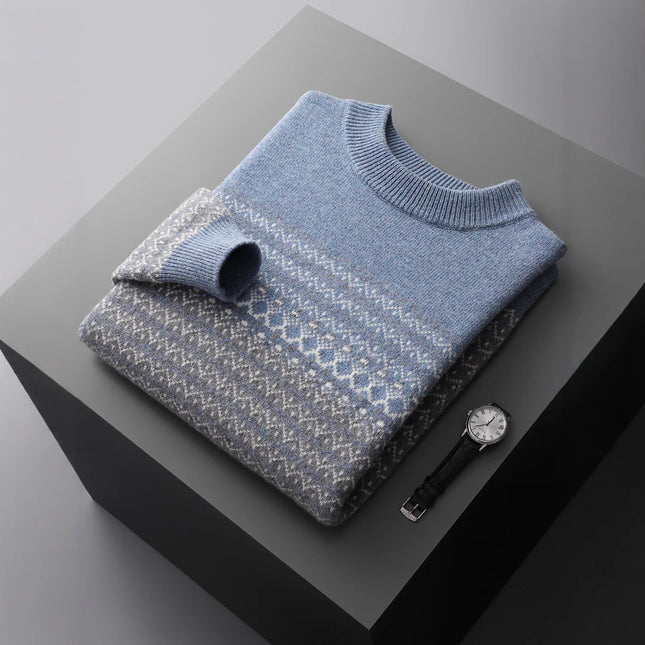Men's Pure Wool Sweater Casual