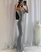 SS Sling Dress Gray