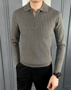 SS Polo Pullover Gray