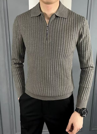 SS Polo Pullover Gray