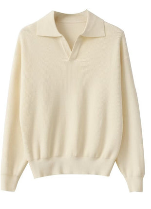 SS Men's Loose Sweater Apricot