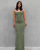 SS Sling Dress Green
