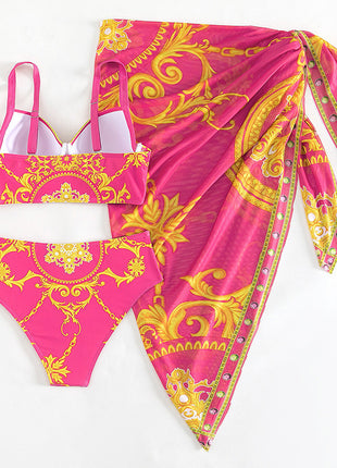 SS Retro Three-piece Swimsuit