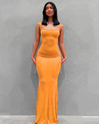 SS Sling Dress Orange
