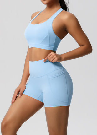 SS Yoga Set lake blue