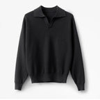 Men's Loose Long Sleeves Sweater Black