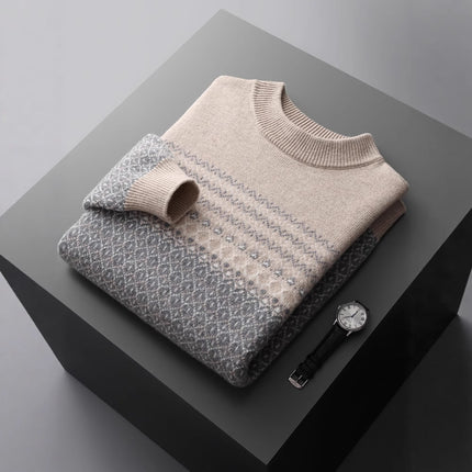 Men's Pure Wool Sweater Casual