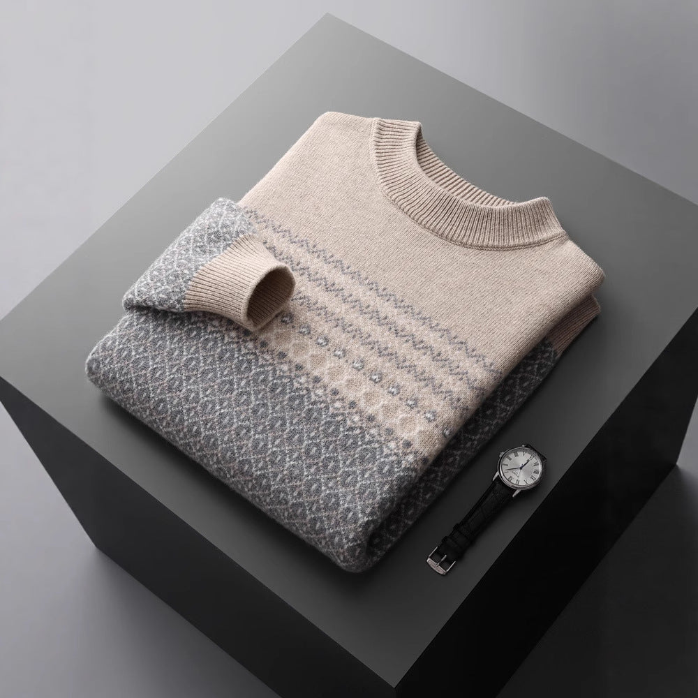 Men's Pure Wool Sweater Casual