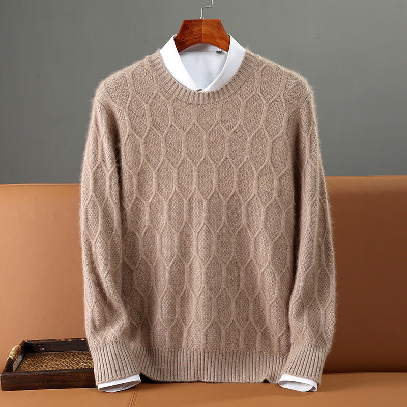 Pullover Knitted base Sweater Camel