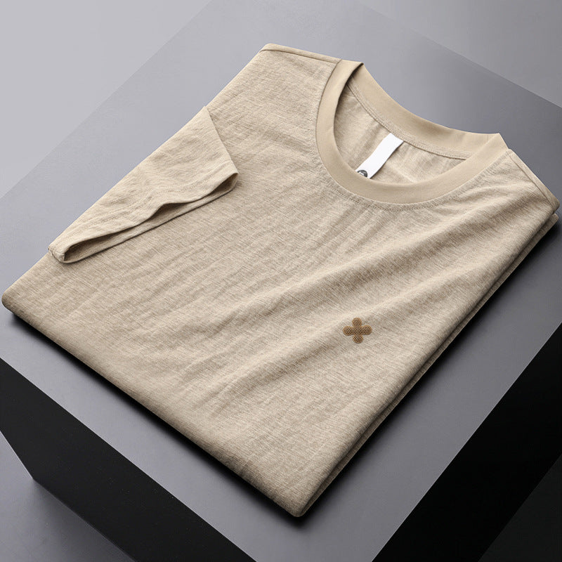 Breathable T-shirt Men's Apricot