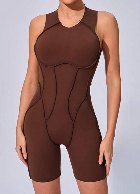 SS Sport Jumpsuit Brown