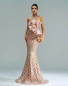 SS Mermaid Evening Dress champagne