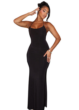 SS Backless A- Line Dress