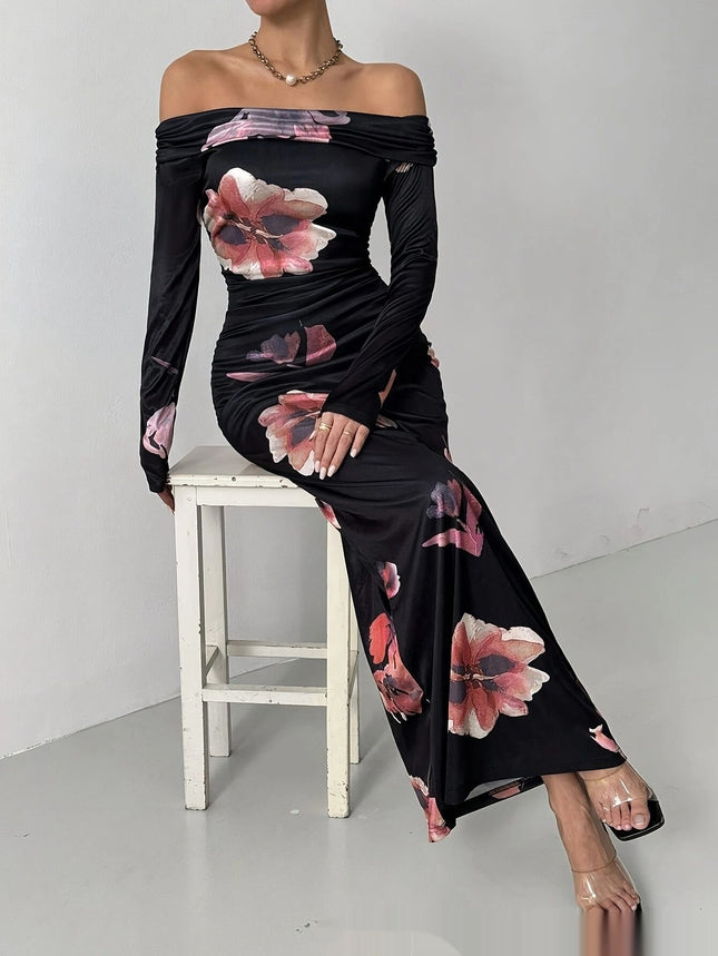 One Step Sheath Women Navy Blue