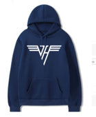 Unisex Plush Outerwear Hoodie Navy Blue