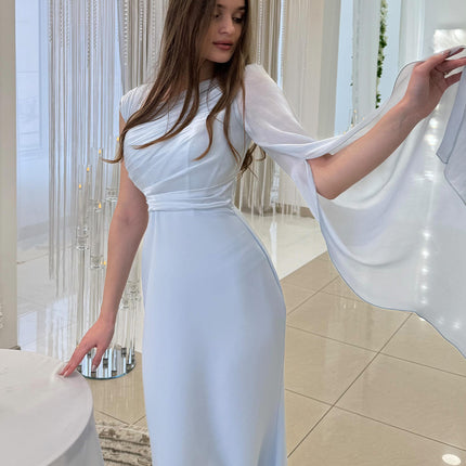 Elegant Single Slim Satin Dress