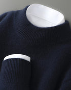 SS Men's Sweater Dark blue Half Turtleneck