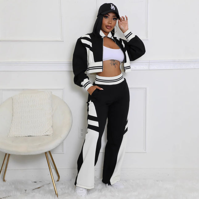 Women's Turtleneck Zipper Two-piece