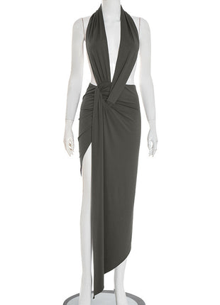 SS Elegant Dress gray green