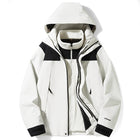Three-in-one Outdoor Jacket Coat Men's And Women's White