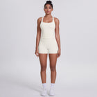 Brushed Outdoor Running Yoga Suit creamy white