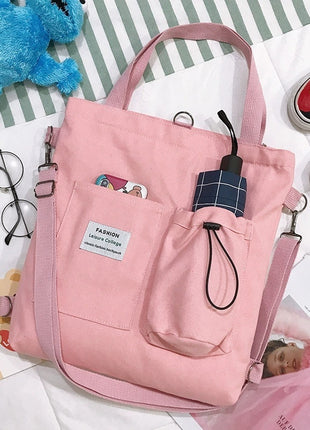 SS Canvas Shoulder bag Pink