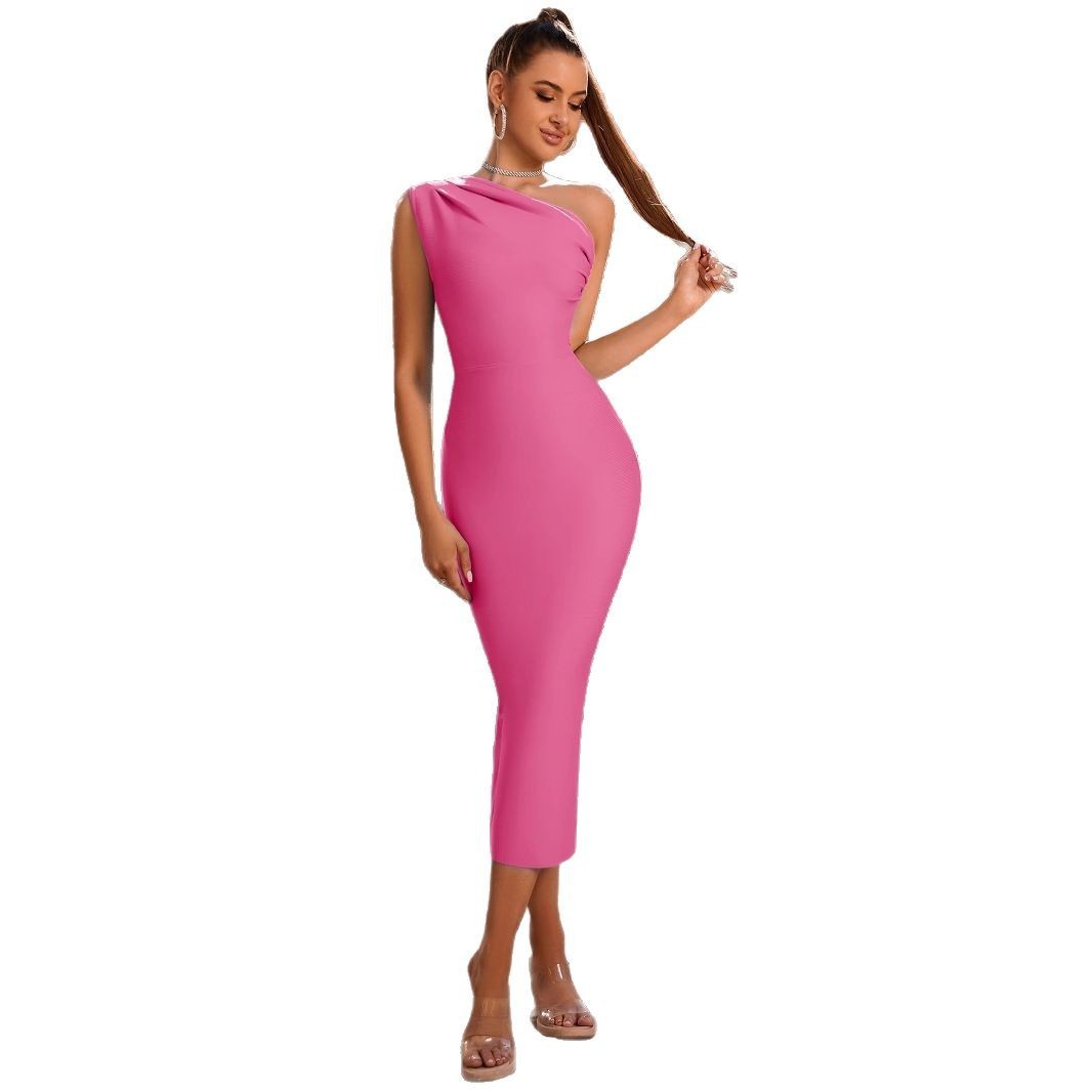 Elegant One Shoulder Sexy Dress