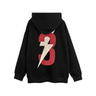 Men's Lightning Printed Hoodie Black