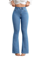 High Waist Flared Jeans Light blue