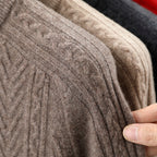 All Wool Men's Half Zipper Sweater